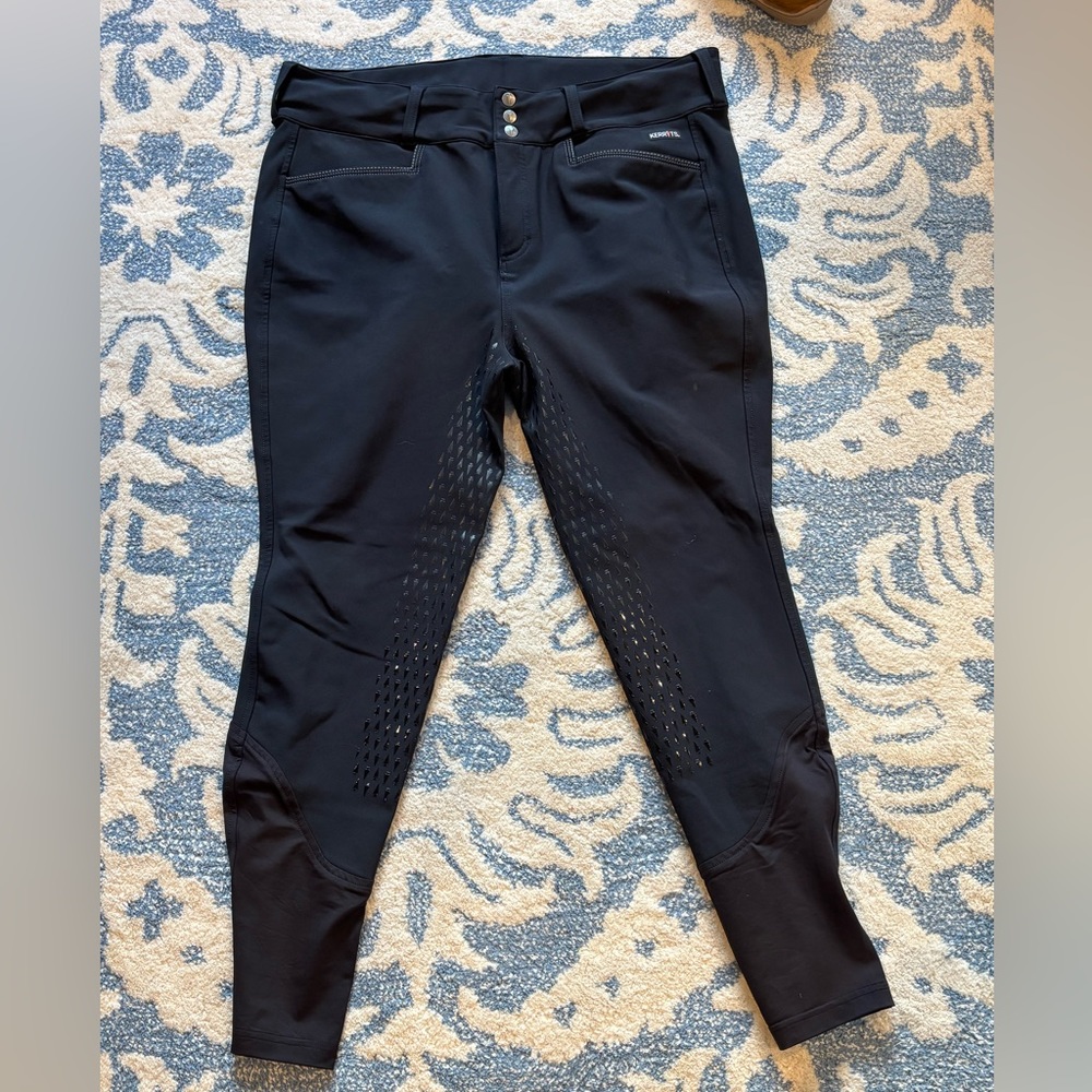 Kerrits Black full seat silicone breeches 1x